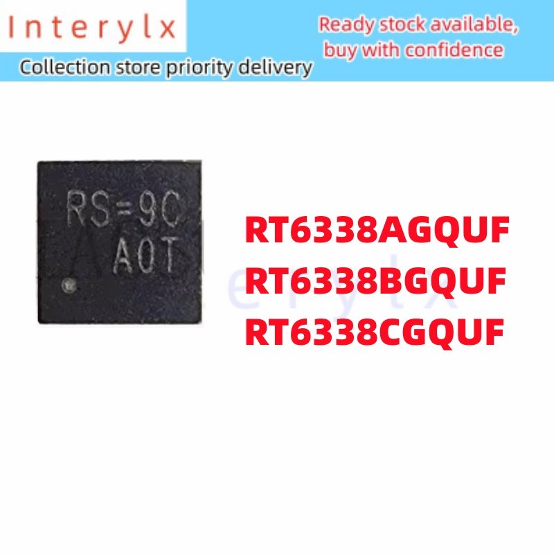 1 ชิ้น/ล็อตยี่ห้อใหม่ Patch RT6338 RT6338A RT6338AGQUF RT6338B RT6338BGQUF RT6338C RT6338CGQUF RX = RW = RV = RG = RS = ชิปไฟ IC