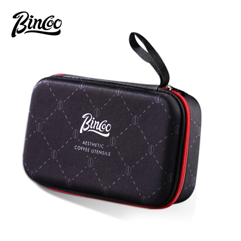 Bincoo Hand Crank Bean Mill Organizer Bag Outdoor Travel แบบพกพากาแฟบดเครื่องมือป้องกัน Tote Bag