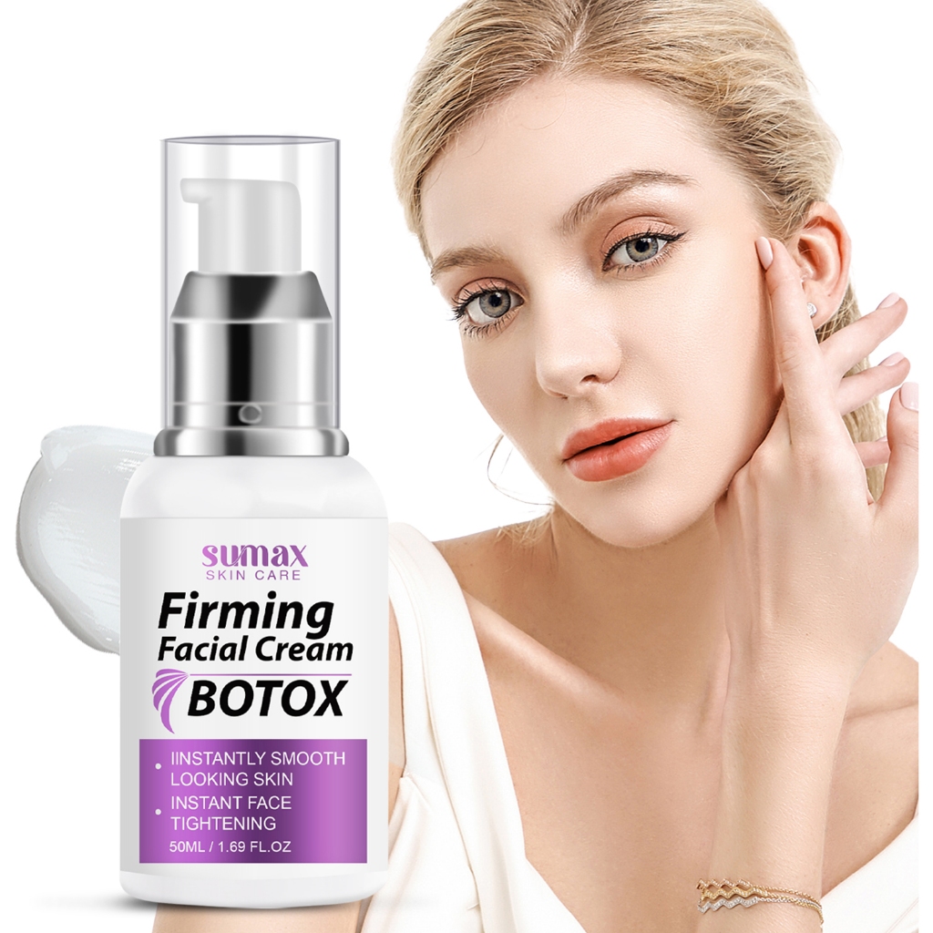 Sumax 50ml botox ครีมบํารุงผิวหน้ากระชับครีมต่อต้านริ้วรอยลบริ้วรอยและฝ้ากระครีมบํารุงผิวหน้าสําหรับ