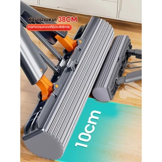 Joybos ไม้ถูฟองน้ํา PVA 28 ซม. แฮนด์ฟรี บีบแห้ง ไม้ถูพื้นทําความสะอาดพื้น ไม้พื้นเปียกและแห้ง ดูดซับน้ําที่มีประสิทธิภาพ สองเท่า สี่ด้าน บีบฟองน้ํา ถู