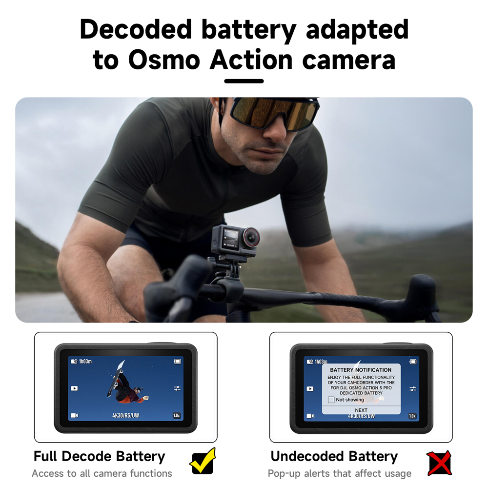 Palo 2250mAh Osmo Action แบตเตอรี่เครื่องชาร์จ LCD สําหรับ DJl Osmo Action 3 4 5 Pro