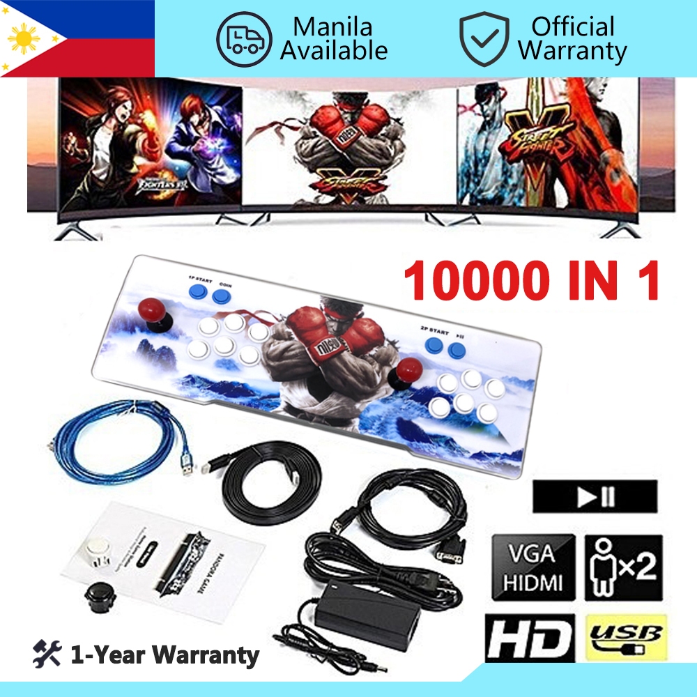 [PH ] 10000 ใน 1 Pandoras 40S 3d arcade ผู ้ เล ่ นสองคนเกมคอนโซลอิเล ็ กทรอนิกส ์ เกมแพด
