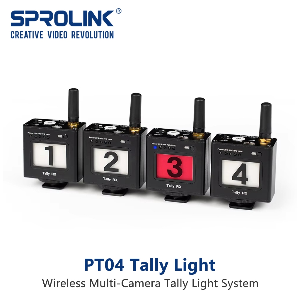 Sprolink PT04 Wireless Multi-Camera Tally Light System Tally Lamp ระบบ Tally Wireless Tally