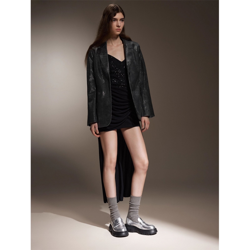Staccato Womens Penny Platform Loafers รองเท้าคัทชู รองเท้าส้นตึก J4836