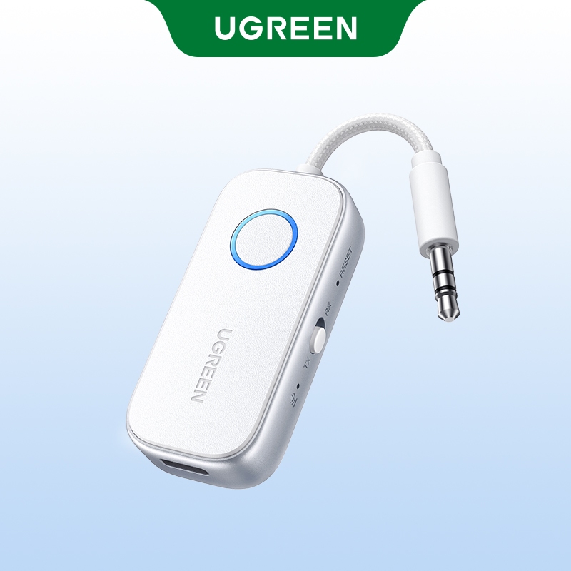 UGREEN ยูกรีน 2-ใน-1 บลูทูธ 5.4 ตัวรับสัญญาณเครื่องส่งสัญญาณสนับสนุน เอสบีซี/เครื่องปรับอากาศ ถอดรหัส ใช้งานได้สําหรับทีวี/รถ/เครื่องบิน/ลําโพง