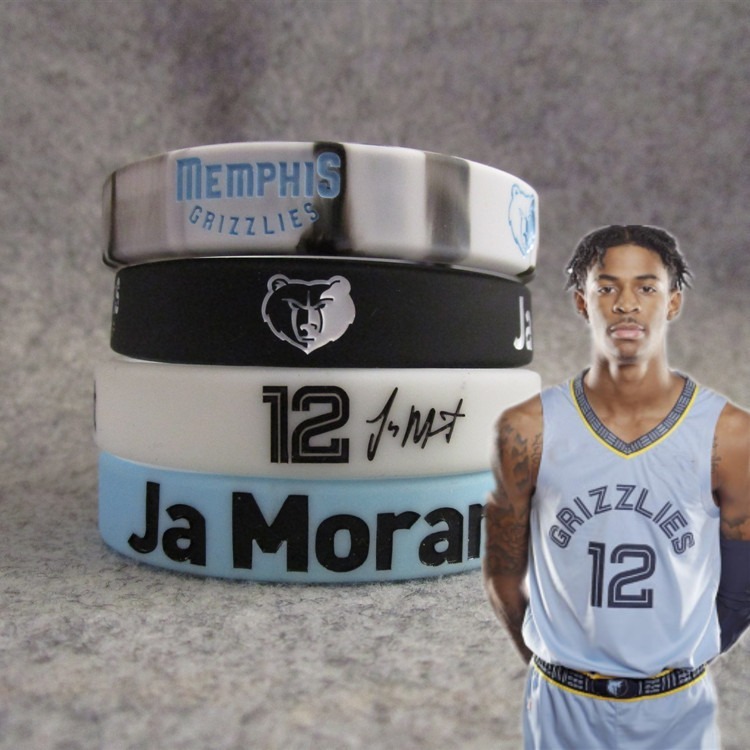 Grizzlies No. 12 basketball star Ja Morant Signature Sports Silicone bracelet