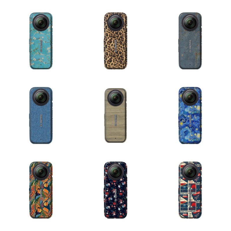 สติกเกอร์ป้องกันกล้องแอคชั่น Insta360 X3 ทํางานร่วมกับ Insta360 X3, สติกเกอร์ Insta360 X3, อุปกรณ์เส