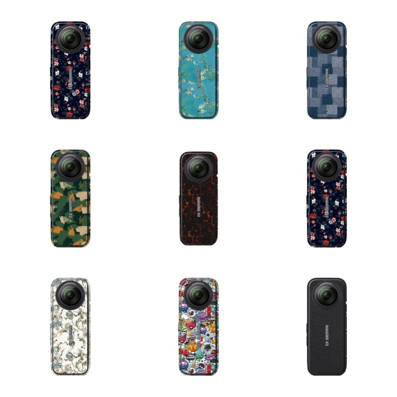 สติกเกอร์ป้องกันกล้องแอคชั่น Insta360 X3 ทํางานร่วมกับ Insta360 X3, สติกเกอร์ Insta360 X3, อุปกรณ์เส