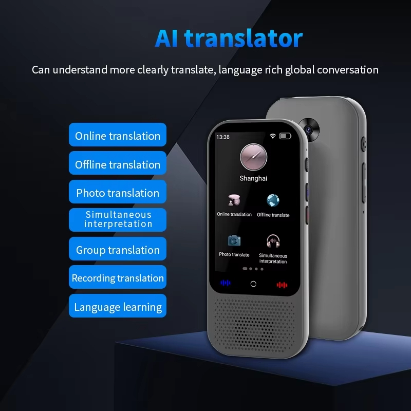 S80 Pro AI อุปกรณ์แปลภาพเสียงอัจฉริยะแบบเรียลไทม์ 138 ภาษา 18 ออฟไลน์ ข้อความแบบพกพา การแปลด้วยเสียง