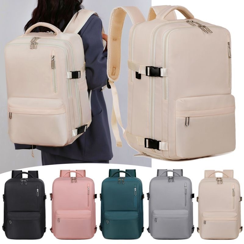 พร้อมส่ง กระเป๋าเป้เดินทางขนาดใหญ่สําหรับผู้หญิง 35L ป้องกันฝุ่น ไม่จํากัดเพศ กระเป๋าเป้กันน้ำ