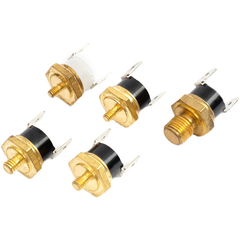 5pcs KSD301 NC รีเซ็ตอัตโนมัติทองแดงหัว Thermostat M3 M4 M5 M6 M8 ปกติปิดอุณหภูมิสวิทช์ควบคุม