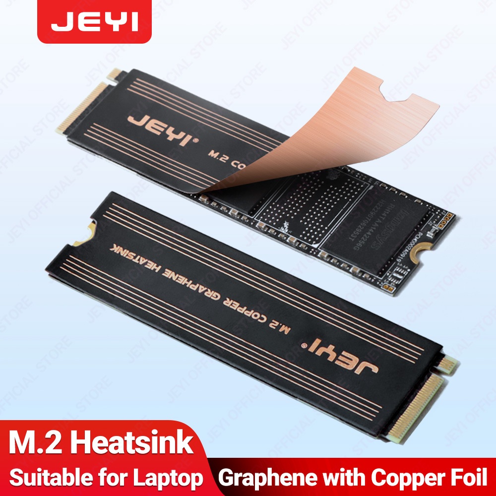 Jeyi ฮีทซิงค์ระบายความร้อน M.2 SSD สองชั้น 2 ชิ้น สําหรับแล็ปท็อป PC NVMe NGFF 2280 Drive