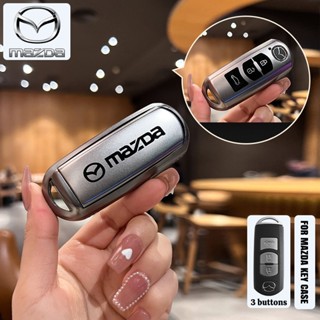 Mazda 2/3 ปุ่มฝาครอบกุญแจรถเหมาะสําหรับ Mazda 2/3/Cx-3/Cx-5/…