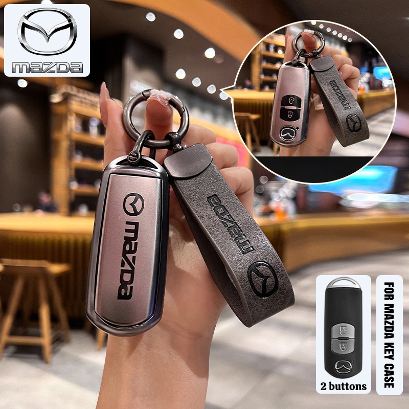Mazda 2/3 ปุ่มฝาครอบกุญแจรถเหมาะสําหรับ Mazda 2/3/Cx-3/Cx-5/Skyactiv TPU พวงกุญแจรถ - รูปที่ 7