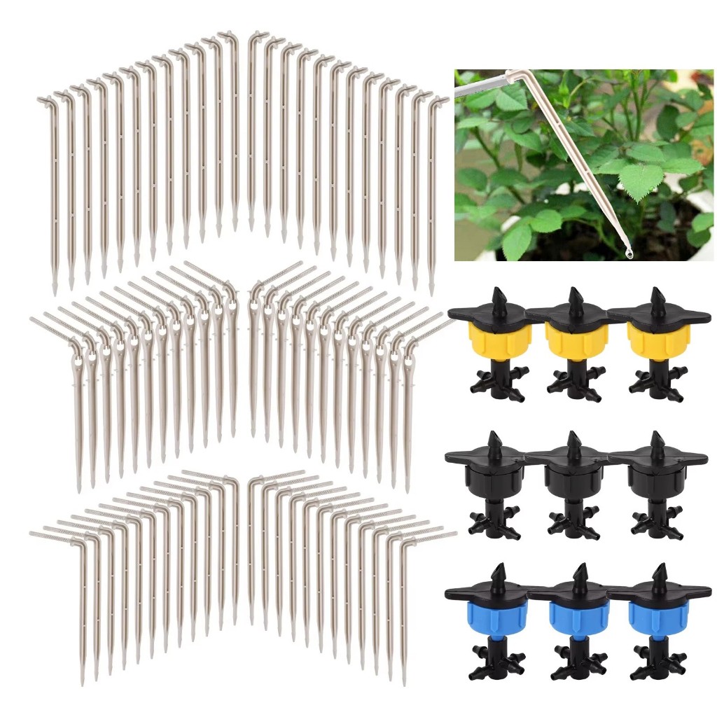 Arrow Dripper 2L /4L /8L Dripper Micro ชลประทานหัวฉีด 2/4 Way กระถางบอนไซพืช Root หยดชลประทานรดน้ําอุปกรณ์เสริม