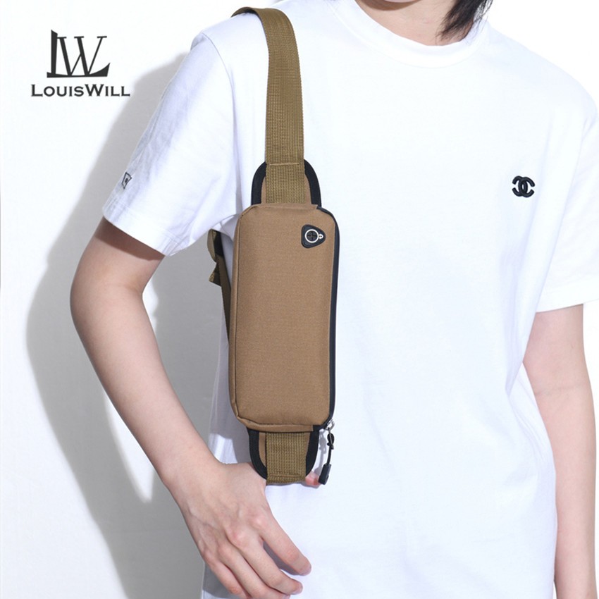 Louiswill แฟชั่นผู้ชายเอวกระเป๋า Unisex กันน้ํา Oxford Running Bum กระเป๋าแบบพกพากระเป๋า Causal Cross-body กระเป๋าสําหรับวิ่งขี่จักรยานเดินป่าเดิน
