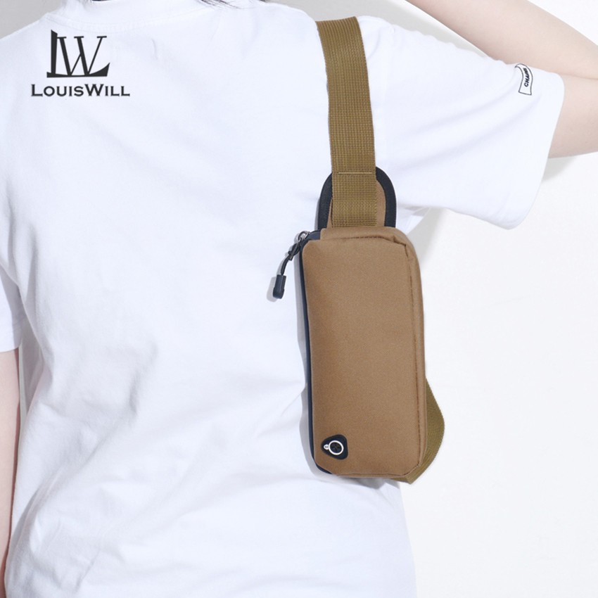 Louiswill แฟชั่นผู้ชายเอวกระเป๋า Unisex กันน้ํา Oxford Running Bum กระเป๋าแบบพกพากระเป๋า Causal Cross-body กระเป๋าสําหรับวิ่งขี่จักรยานเดินป่าเดิน