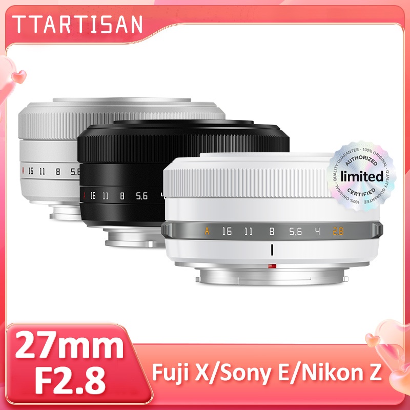Ttartisan 27mm F2.8 Auto Focus APS-C เลนส์กล้อง Mirrorless สําหรับ Fuji XF Nikon Z Z50 Z5 Sony E-Mount