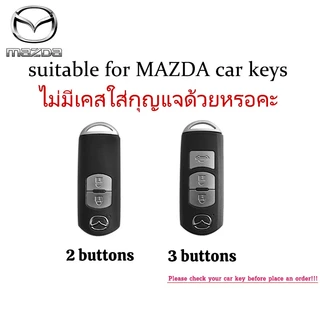Mazda 2/3 ปุ่มฝาครอบกุญแจรถเหมาะสําหรับ Mazda 2/3/Cx-3/Cx-5/Skyactiv TPU พวงกุญแจรถ