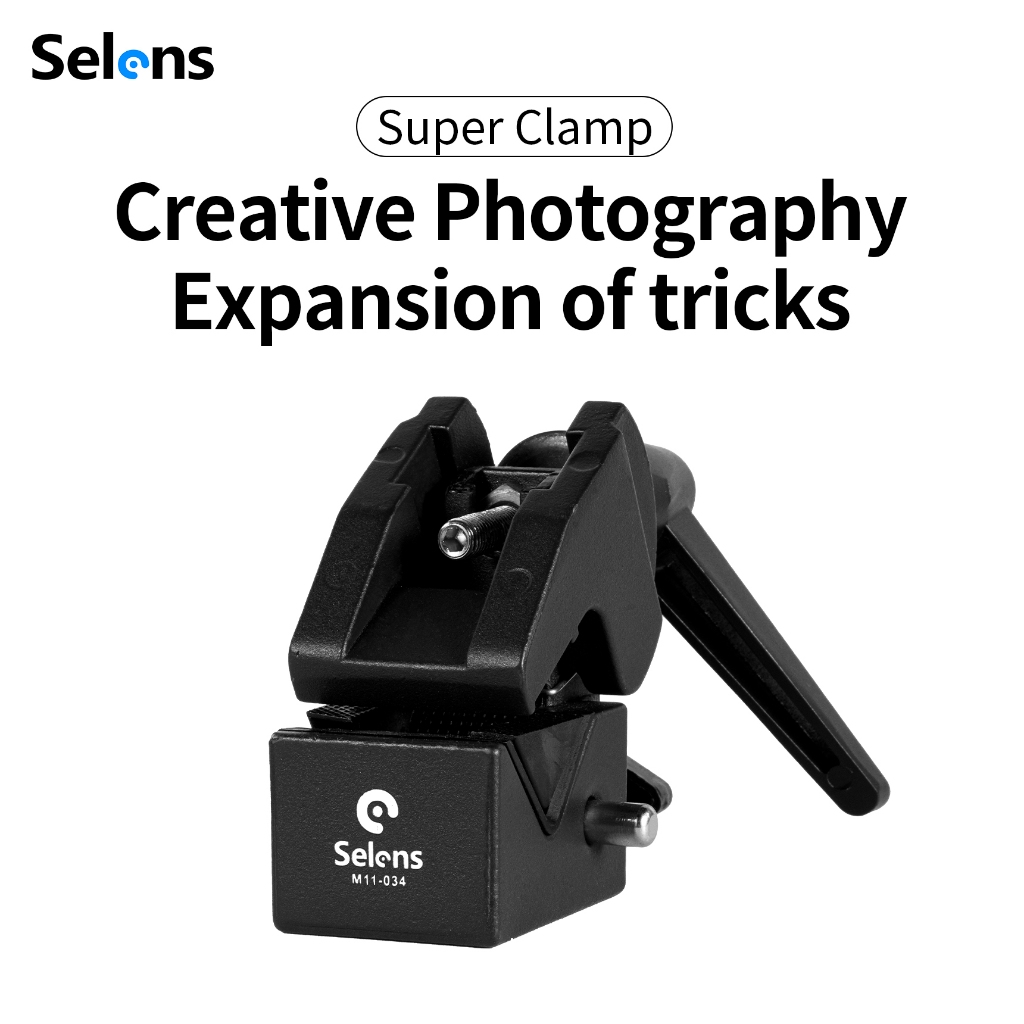 Selens อุปกรณ์เสริมกล้อง แคลมป์หนีบแฟลชกล้อง ปรับได้ สําหรับกล้อง DSLR
