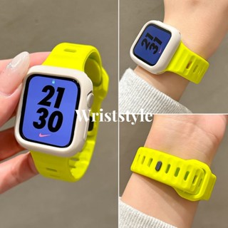 ซิลิโคนเหลวกีฬานาฬิกาสายและกรณีชุดสําหรับ Apple watch S10/9/…