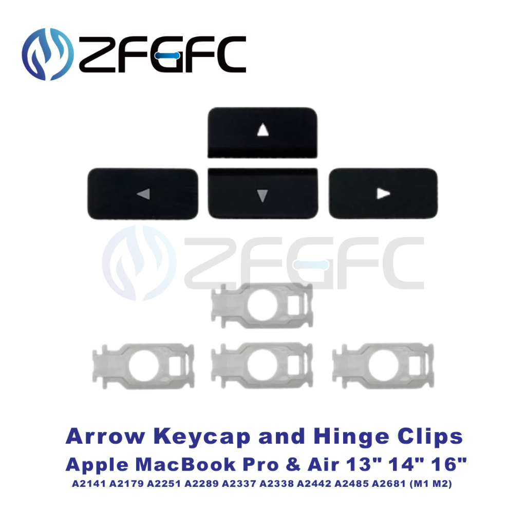 เปลี่ยนขึ้น (ลง) Arrow Keycap บานพับกุญแจสําหรับ MacBook Pro A2141 A2442 A2485 A2251 A2289 A2179 A2337 A2338 A2681 คีย์บอร์ด