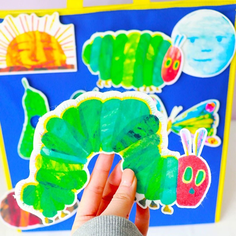 The Very Hungry Caterpillar โดย Eric Carle Orignal English Early Education Felt ของเล่น, storytelling อุปกรณ์ประกอบฉากโต้ตอบระหว่างพ่อแม่และลูก