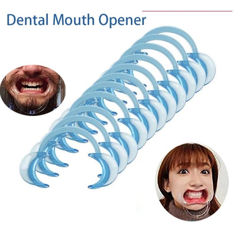 10 ชิ้น C รูปร่างเปิดปาก Cheek Lip Retractor Expander Intraoral Spreader Lip เปิดเครื่องมือทันตกรรมฟันไวท์เทนนิ่ง