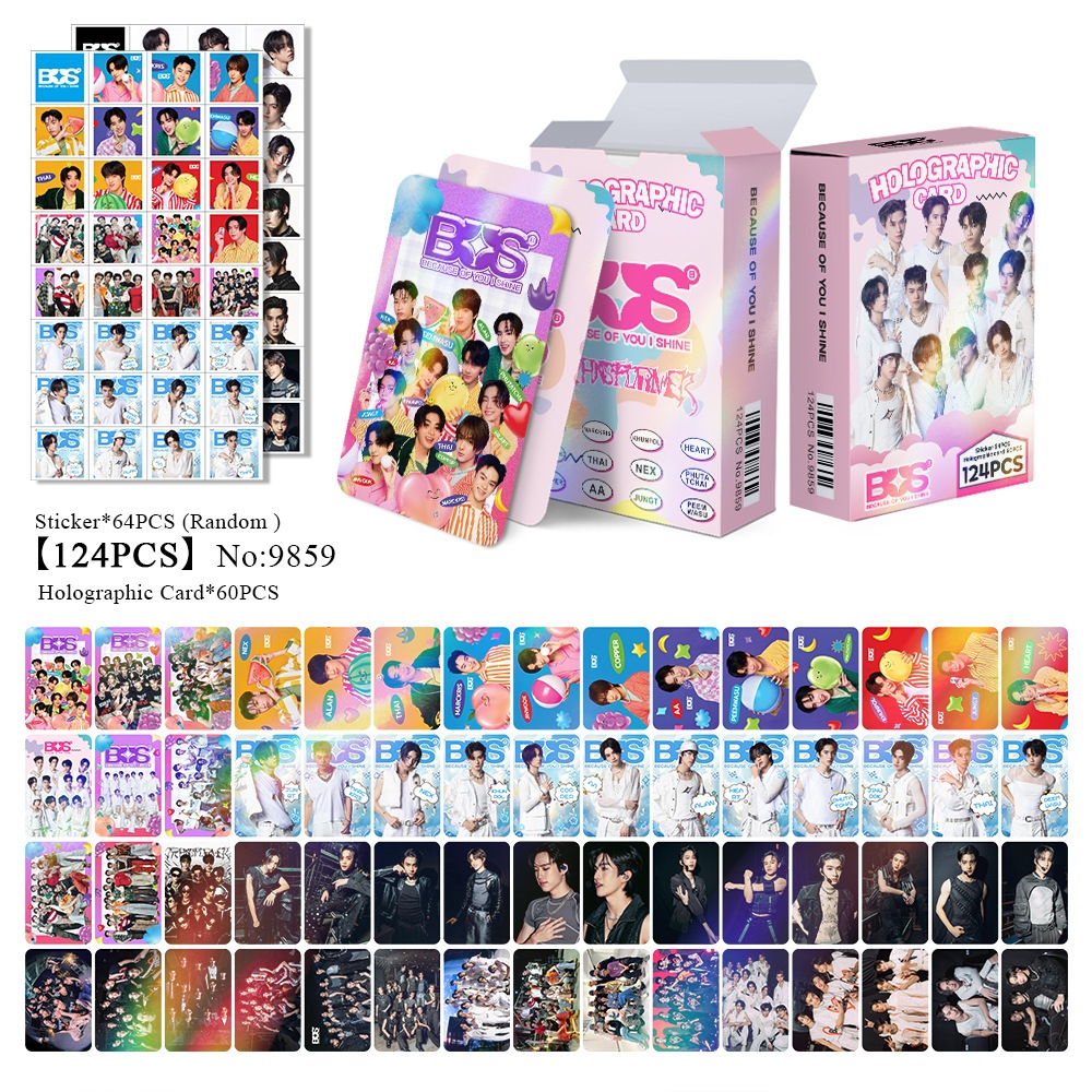 420 ชิ้น การ์ด bus Photocards เพราะคุณฉันส่องแสง การ์ดวงบัส 2024 การ์ด LOMO ทีมผู้ชาย Debut ใหม่ รถบัสเพราะคุณ I Shine Photocard Lomo Card Holographic Photocard 124/45 sunsu x bus ชิ้นกล่อง สติ๊กเกอร์ bus