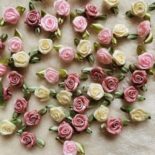 100 ชิ้นทําด้วยมือปักดอกกุหลาบขนาดเล็กเสื้อผ้าชุดอุปกรณ์ ทํา…