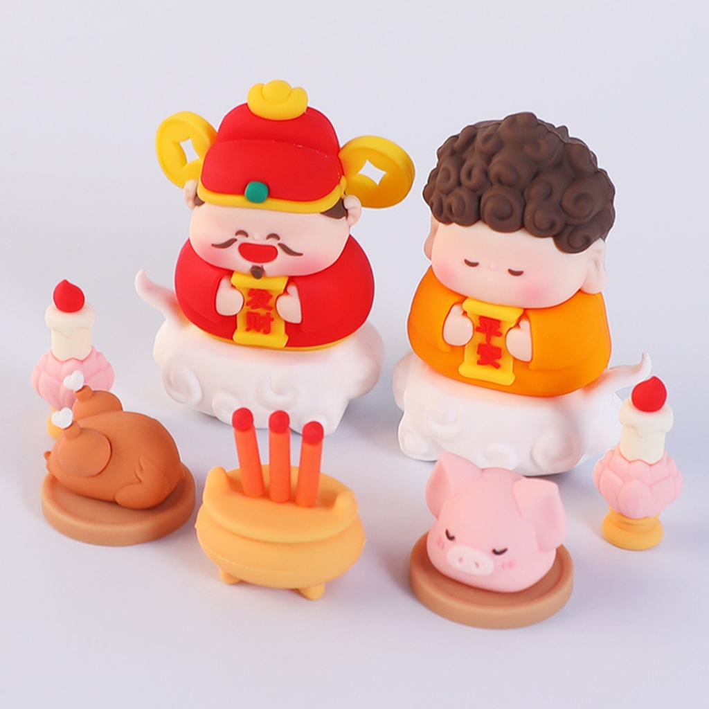 [figatia1] ตุ๊กตาตรุษจีน สําหรับตกแต่งโต๊ะ
