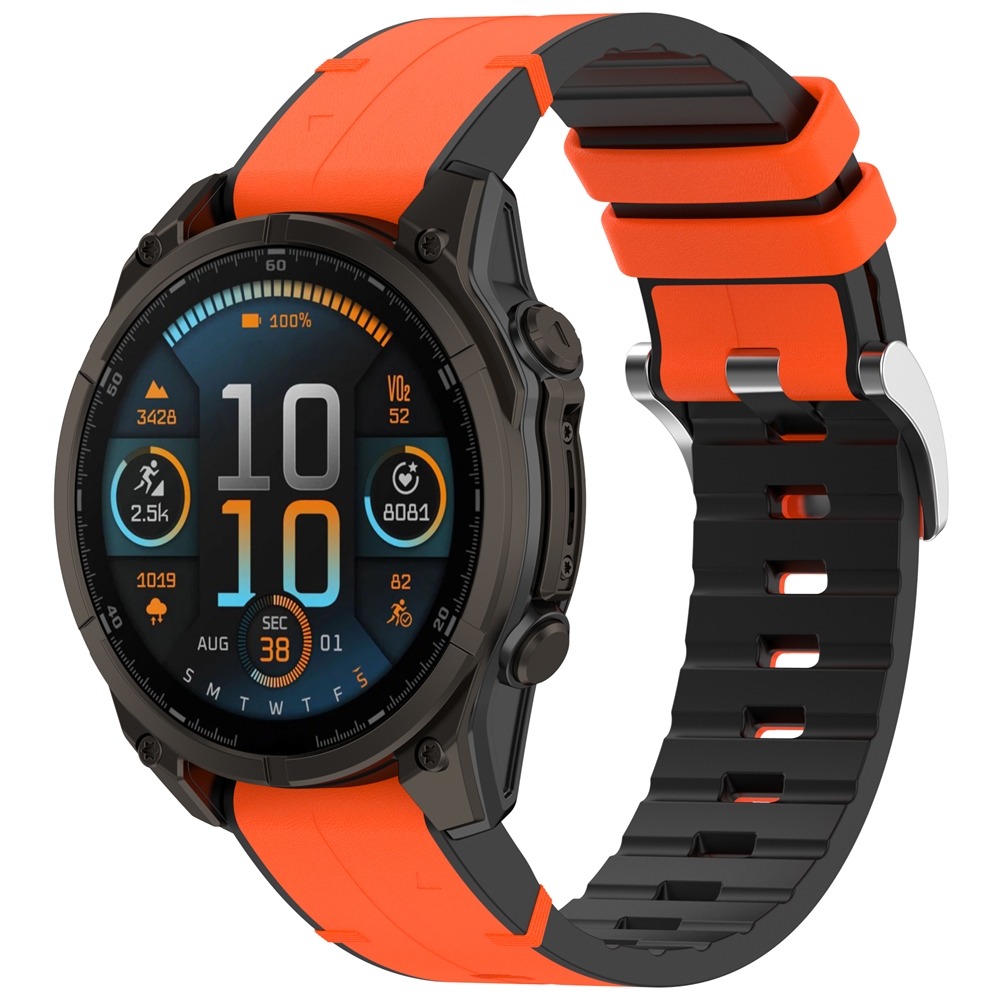 20 มม.22 มม.26 มม.สายหนังซิลิโคนนาฬิกาสร้อยข้อมือสําหรับ Garmin fenix 8 7 6 7S 6S 5S 7X สายนาฬิกาสายรัดข้อมือนุ่มเข็มขัดกันน้ํา Watchband