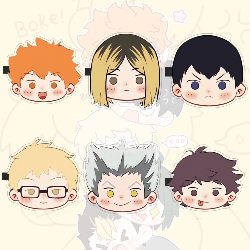 กิ๊บติดผมอะคริลิค Haikyu สาวการ์ตูนน่ารัก Anime Hair Pins เครื่องประดับผม