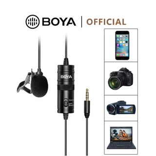 BOYA BY-M1 Series Lavalier Microphone ไมค์โครโฟนหนีปปกเสื้อ เสียงดี ราคาคุ้มค่า