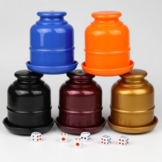 1เซ็ตถ้วยลูกเต๋าที่มี5จุดลูกเต๋าหนักคู่มือปั่นถ้วยบาร์พรรคเค…