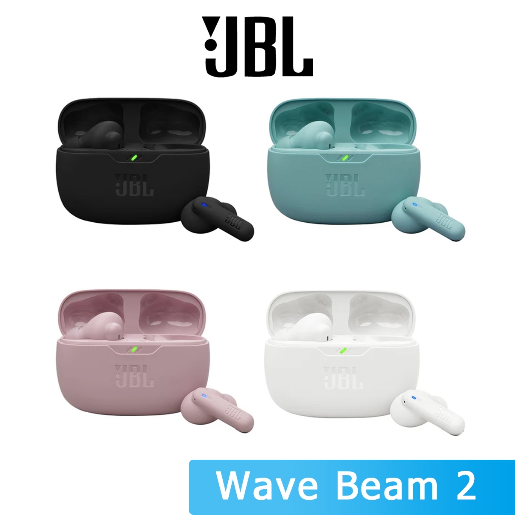 JBL WAVE BEAM 2 หูฟังบลูทูธไร้สาย True การตัดเสียงรบกวนแบบแอคทีฟ