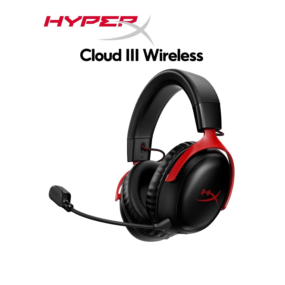 HyperX Cloud III,ชุดหูฟังเล่นเกมไร้สาย ชุดหูฟัง USB ไร้สาย 2.4g ไมโครโฟนตัดเสียงรบกวน, รองรับ FPS, P