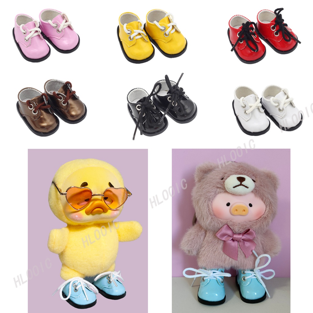 รองเท้าตุ๊กตา (5.5*2.8 ซม.) รองเท้า สําหรับหมู lulu UpsetDuck Upset Duck ตุ๊กตาผ้าฝ้าย 20 ซม. และตุ๊กตา 14.5 นิ้ว Wisher Nancy & 32-34 ซม. Paola