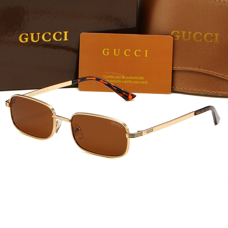 แว่นกันแดดแฟชั่นใหม่กรอบโลหะสี่เหลี่ยมแว่นกันแดดส่วนบุคคล