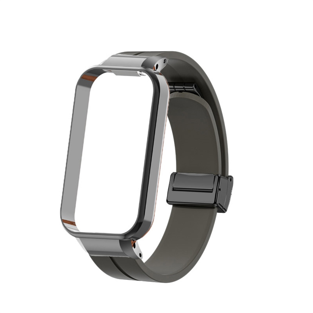 สายรัดซิลิโคนพร้อมเคสสายนาฬิกาอุปกรณ์เสริมสําหรับ Xiaomi Smart Band 9 8 Active / Redmi Smart Band 3 2 - รูปที่ 3