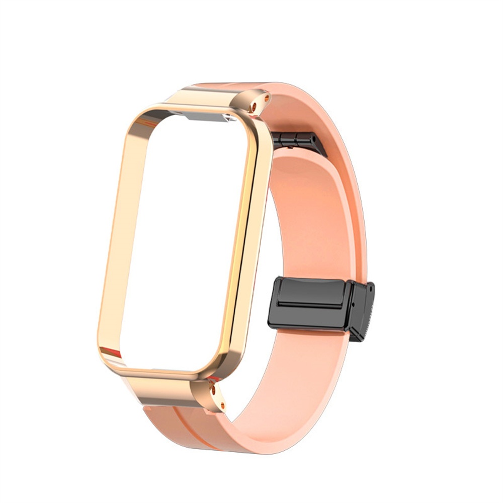 สายรัดซิลิโคนพร้อมเคสสายนาฬิกาอุปกรณ์เสริมสําหรับ Xiaomi Smart Band 9 8 Active / Redmi Smart Band 3 2 - รูปที่ 6