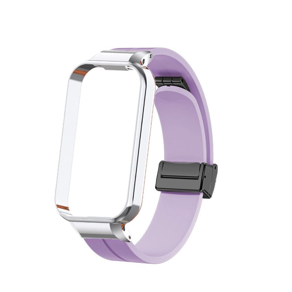 สายรัดซิลิโคนพร้อมเคสสายนาฬิกาอุปกรณ์เสริมสําหรับ Xiaomi Smart Band 9 8 Active / Redmi Smart Band 3 2 - รูปที่ 7