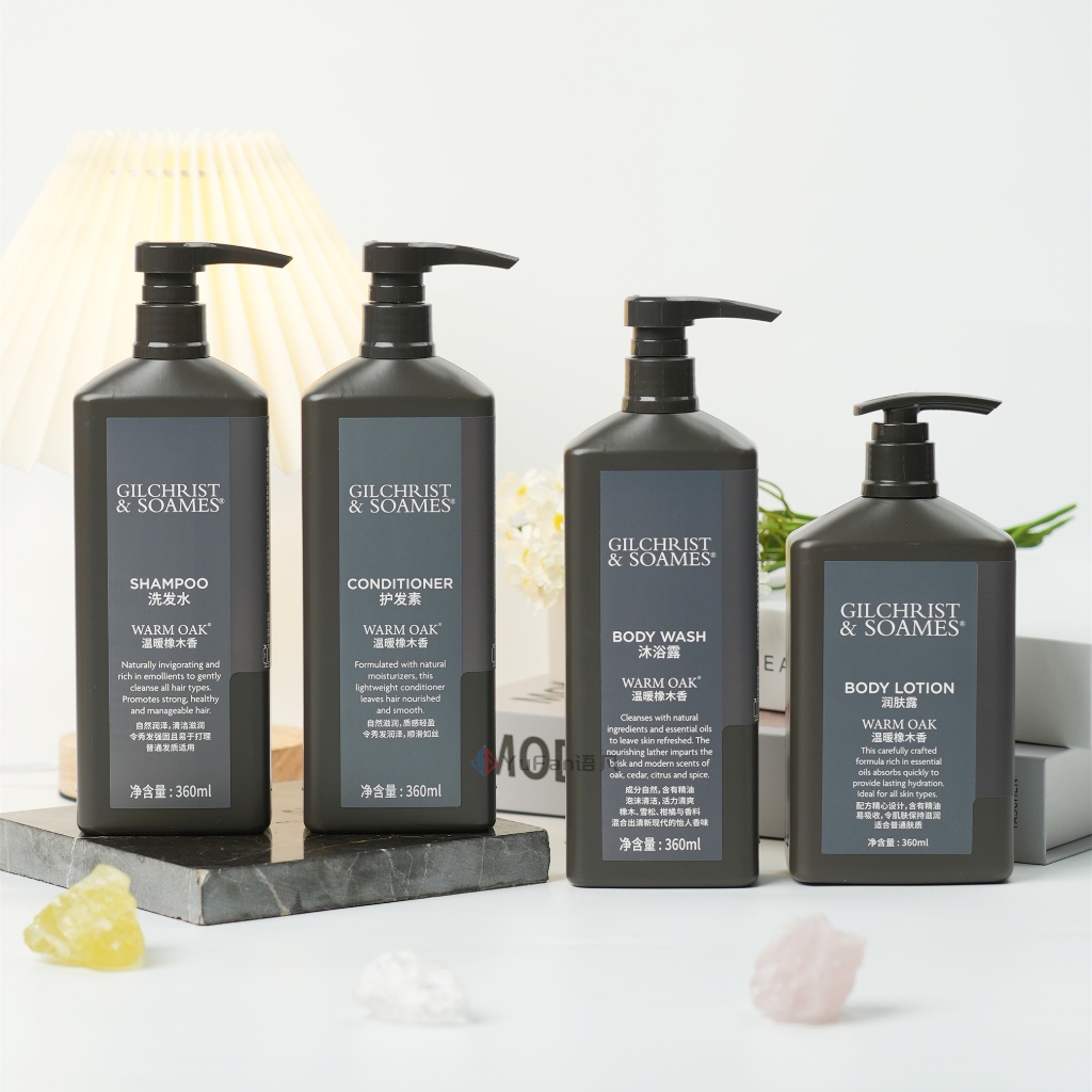 ❤️ข้อเสนอพิเศษ❤️GILCHRIST&SOAMES Sheraton Hotel Warm Oak Shampoo/Conditioner/Shower Gel/Body Wash/Bo