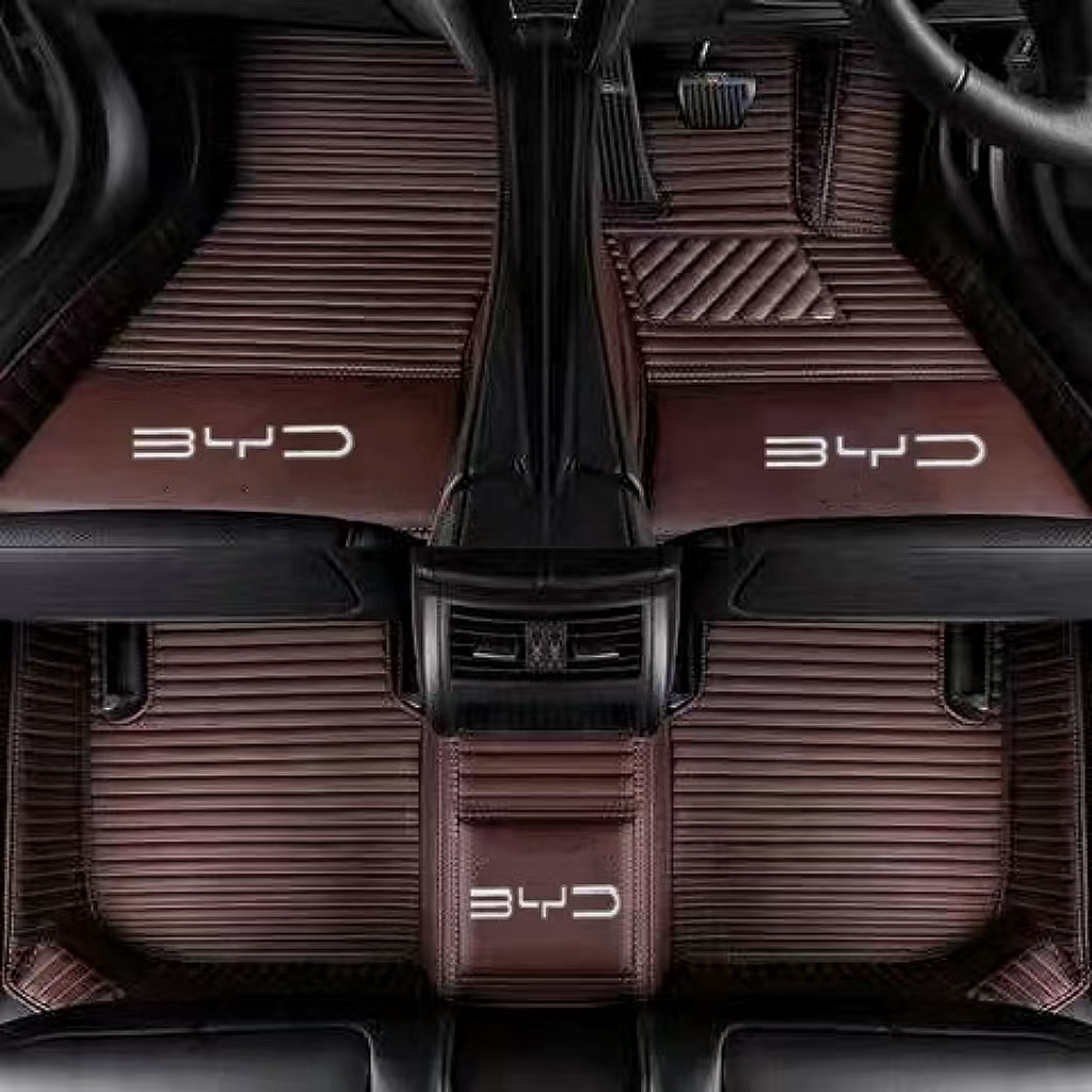 {BYD} Seal 5,Sealion 7 EV,BYD E6,Sea gull,Han-DMI,Han-EV,Tang EV Right hand drive พรมปูพื้นรถยนต์  พรมรถยนต์ หนังกันน้ํา - รูปที่ 2