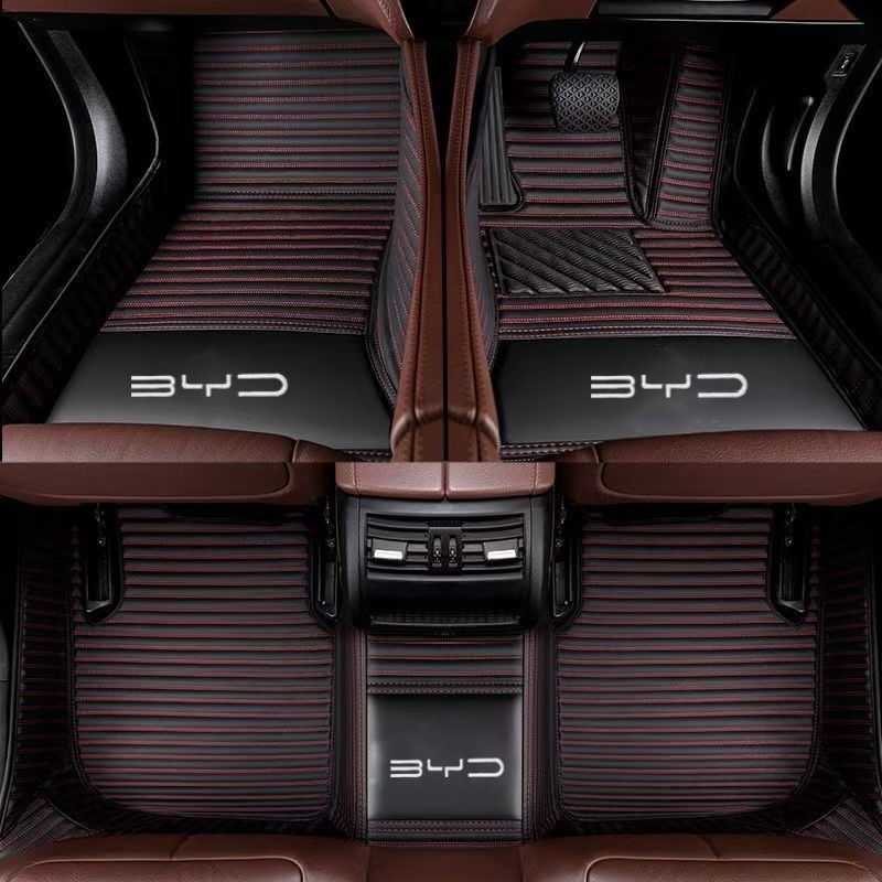 {BYD} Seal 5,Sealion 7 EV,BYD E6,Sea gull,Han-DMI,Han-EV,Tang EV Right hand drive พรมปูพื้นรถยนต์  พรมรถยนต์ หนังกันน้ํา - รูปที่ 3