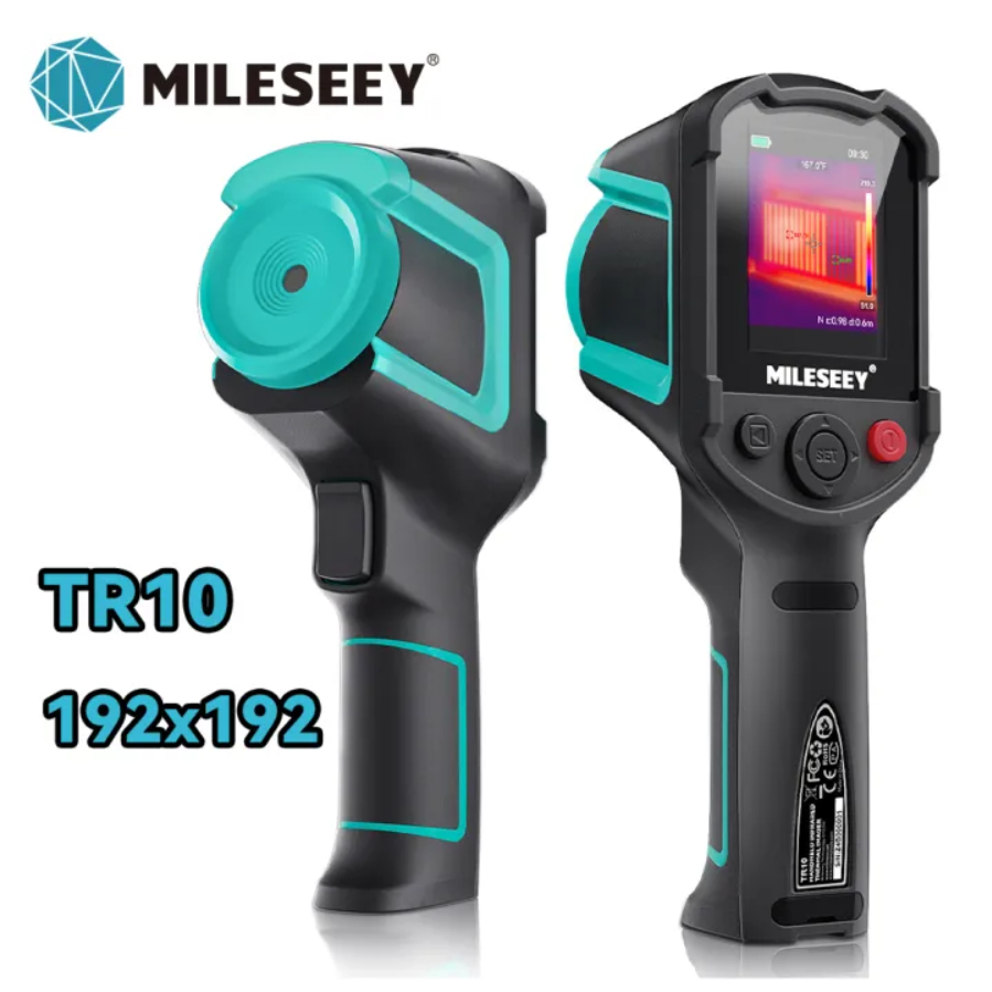 Mileseey TR10 Thermal Imaging Camera,Super Resolution 240 x 240 Thermal Camera,25 Hz Refresh Rate, -4°F ถึง 1022°F เครื่องภาพอินฟราเรดแบบใช้มือถือ,กล้องอินฟราเรดอายุการใช้งานแบตเตอรี่ 8 ชั่วโมง