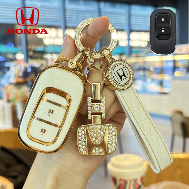 ปลอกกุญแจรถฮอนด้า เคสกุญแจฮอนด้า เหมาะสําหรับเคสกุญแจรีโมท Honda city/HR-V