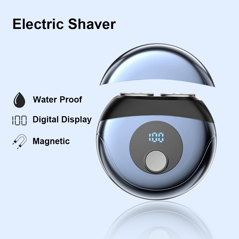 Mini Electric Shaver ที่โกนหนวดไฟฟ้าพกพา สำหรับผู้ชาย ท่องเที่ยวกลางแจ้ง