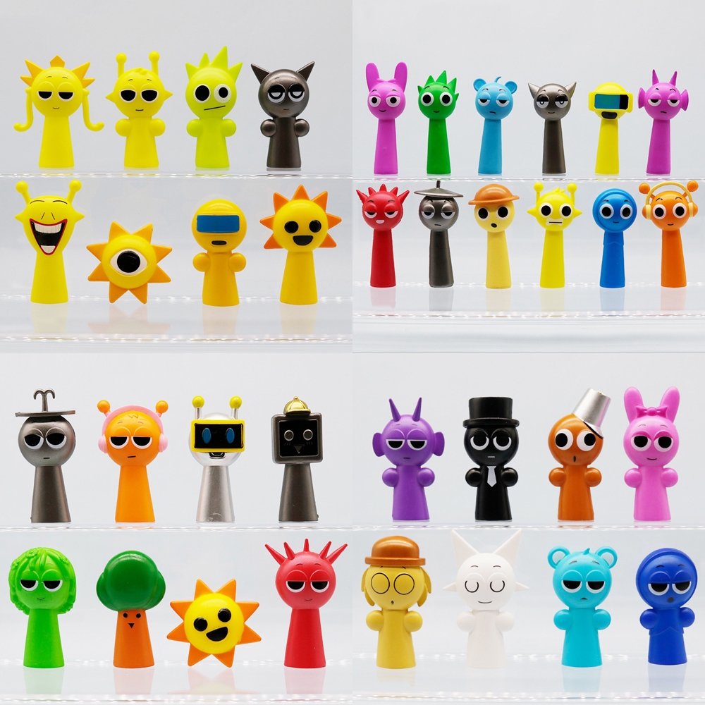 8 ชิ้น/12 ชิ้น/48 ชิ้น/เซ็ต Sprunki รูปของเล่น Sprunki Wanda Action Figurine Simon Oren Tunner เครื่องประดับแฟนเด็กวันเกิดของขวัญคริสต์มาส