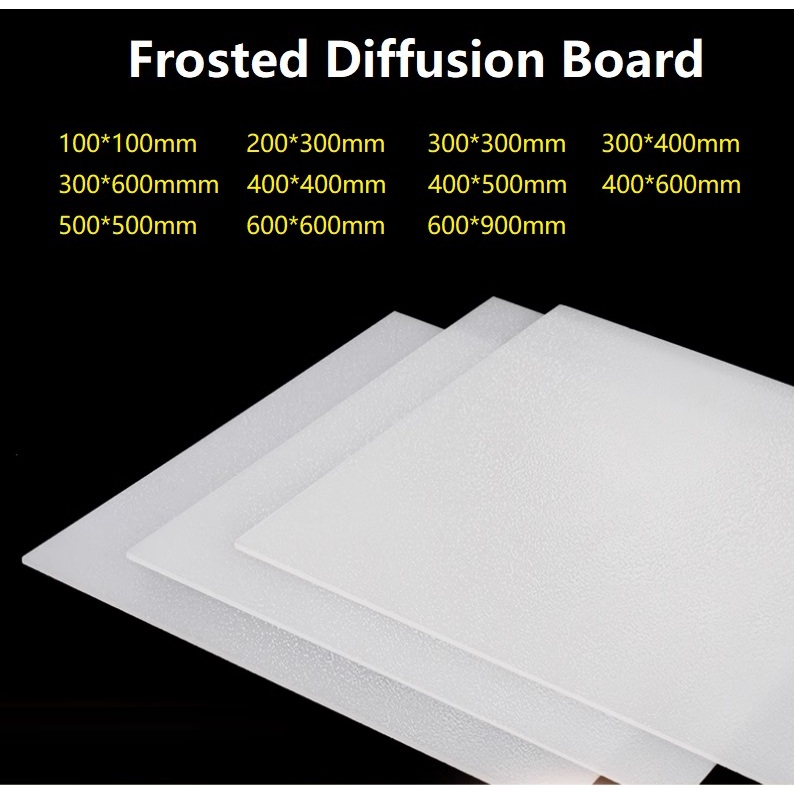 Milk White Acrylic Sheet แผ่นอะคริลิคสีขาวนม Frosted Cast Plexiglass พลาสติก Diffusion Board สําหรับโฆษณา,Decor Craft,Signal,DIY Display